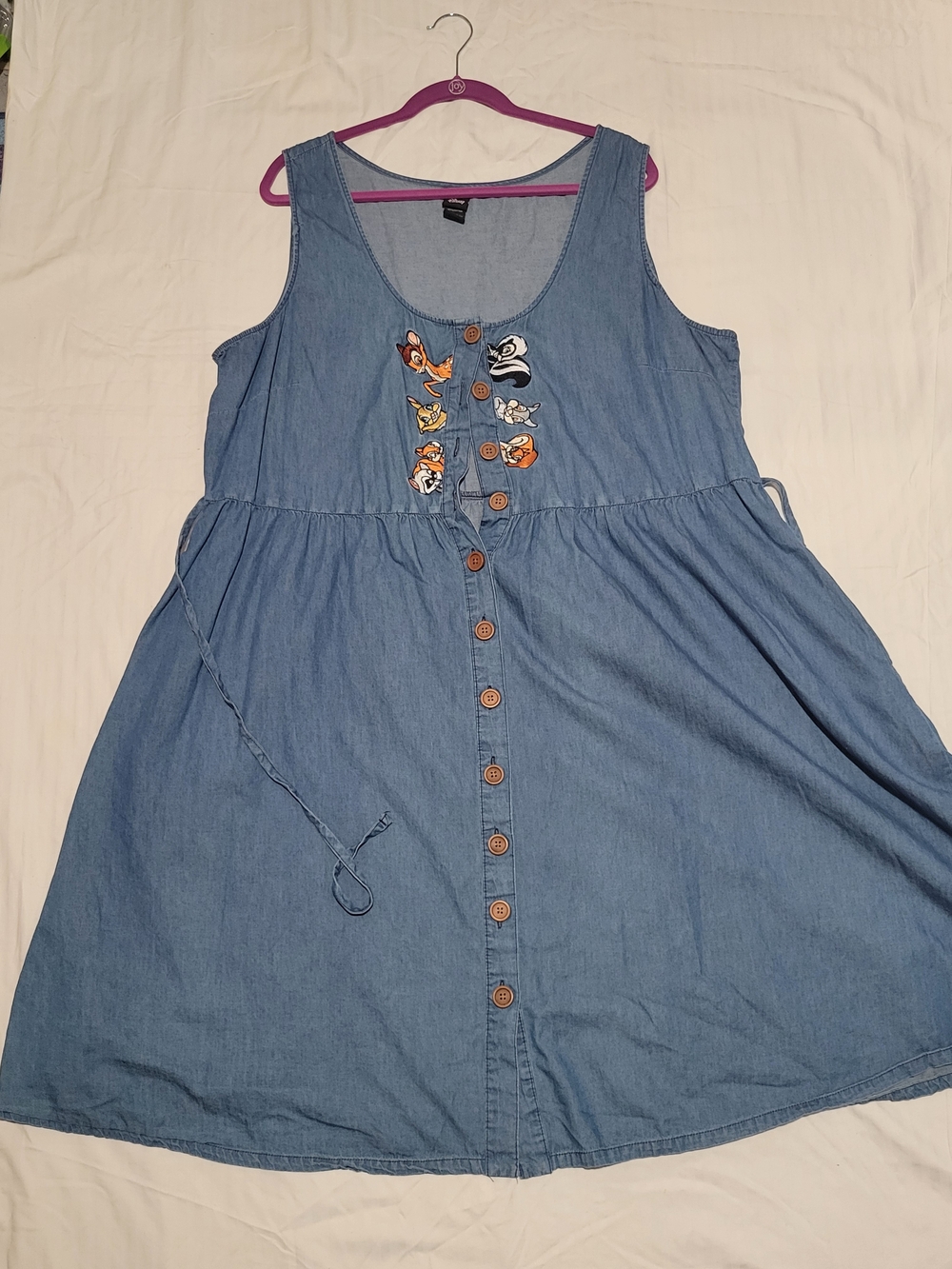 Disney Bambi Forest Friends Denim Dress Plus Size